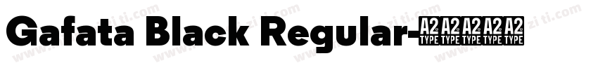 Gafata Black Regular字体转换